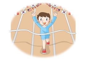 가을 운동회 하는 모습